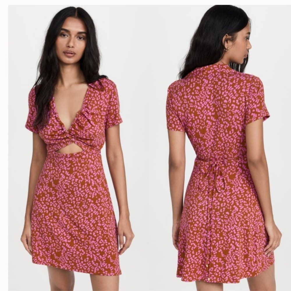 Free People Pink Floral Mini Dress